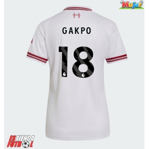 Liverpool Cody Gakpo #18 Segunda Equipación Mujer 2026-27 Manga Corta